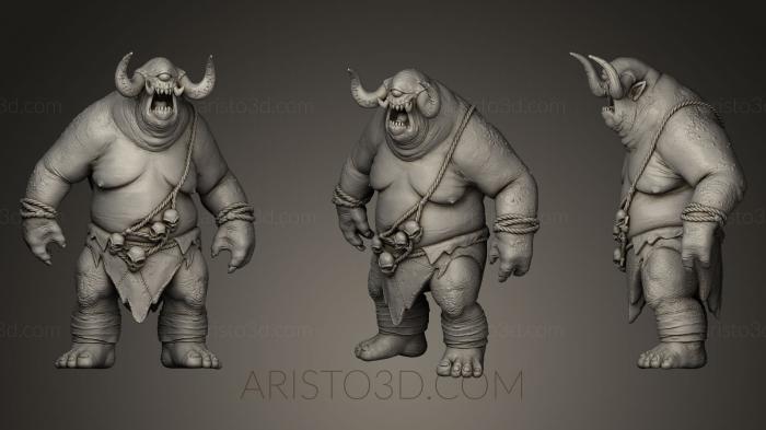 Figurines heroes, monsters and demons (STKM_0172) 3D model for CNC machine